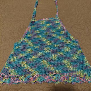 Top niña colorines a crochet hecho a mano.