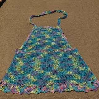Top niña colorines a crochet hecho a mano.