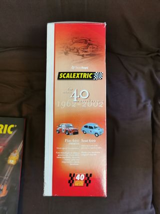 Caja vacía de los 40 años de Scalextric