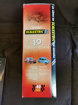 Caja vacía de los 40 años de Scalextric