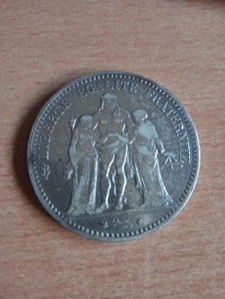 moneda francesa 5 francos 