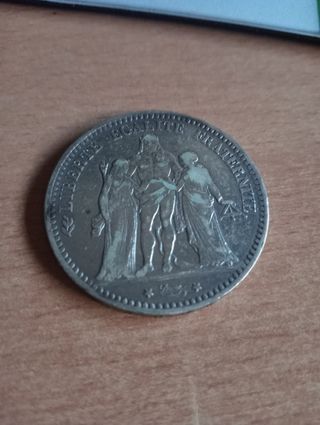 moneda francesa 5 francos 