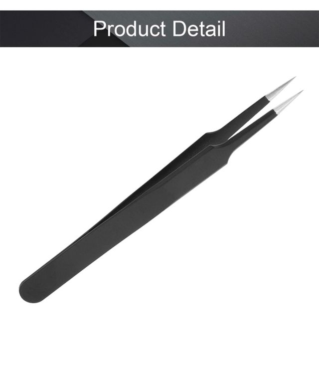 Pinzette antistatiche in acciaio INOX ESD