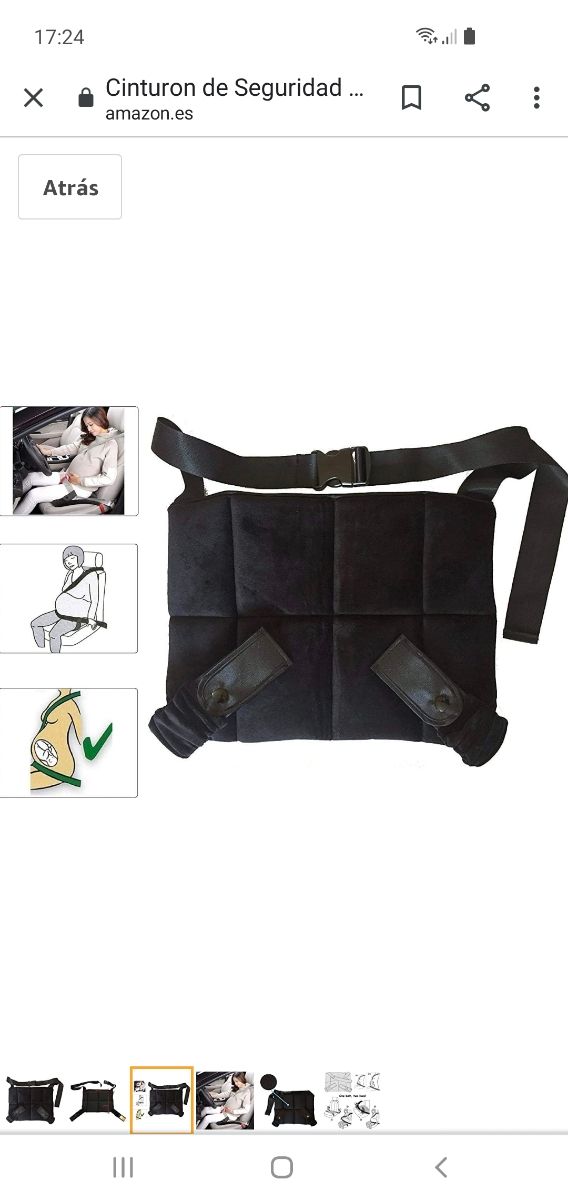 cinturón seguridad coche embarazada