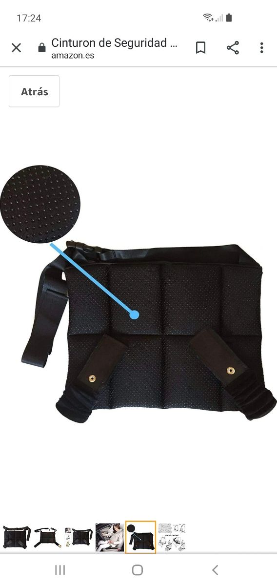 cinturón seguridad coche embarazada