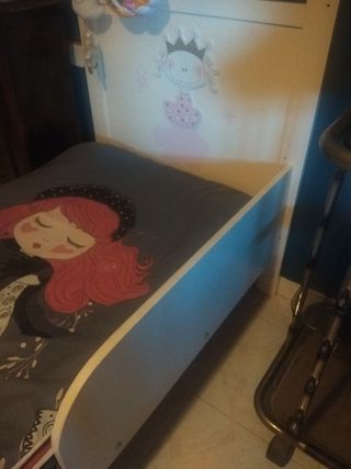 cama pequeña princesa 0 a 7 años