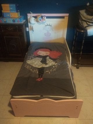 cama pequeña princesa 0 a 7 años