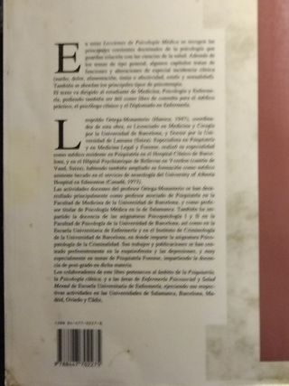 LECCIONES DE PSICOLOGÍA MÉDICA