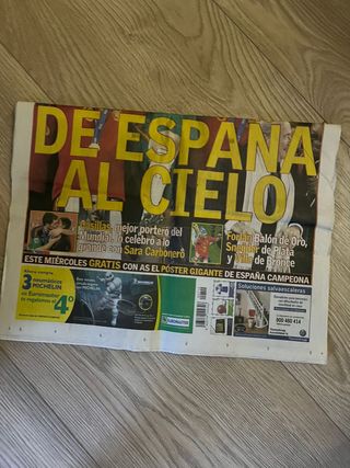 Diario AS de España campeona del mundo 2010