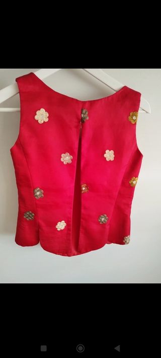 Corpiño rojo vintage