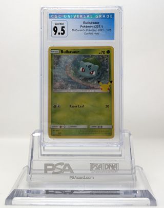 Pokemon Bulbasaur McDonald's 1/25 CGC 9.5