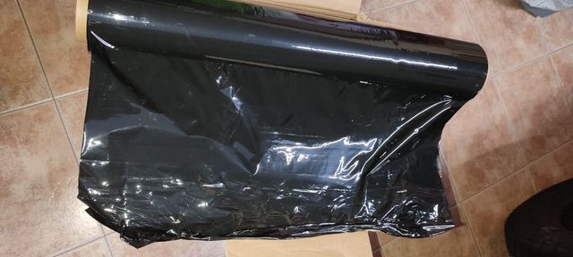 film transparente y negro 