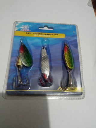 8 cebos de pesca cucharillas rapala