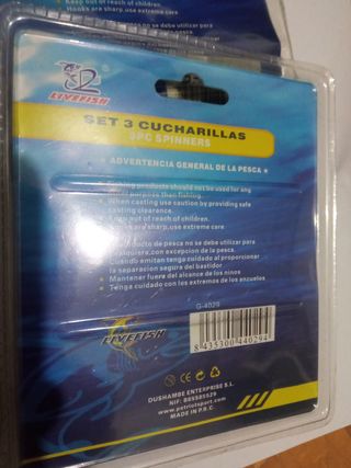 8 cebos de pesca cucharillas rapala