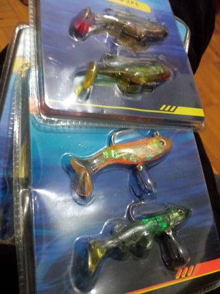 8 cebos de pesca cucharillas rapala