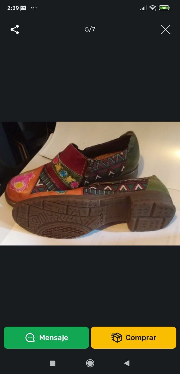 zapatos de cuero mujer T. 40