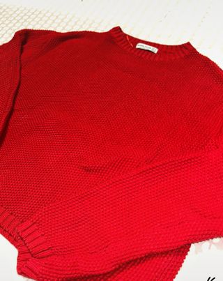 Jersey de hilo rojo