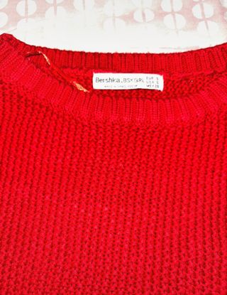 Jersey de hilo rojo