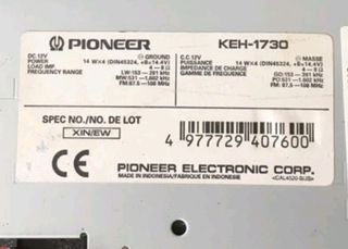 Radio cassette de coche extraíble