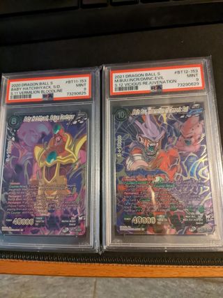 Majin buu & Baby hatchhyack psa 9 SCR (1st ed.)