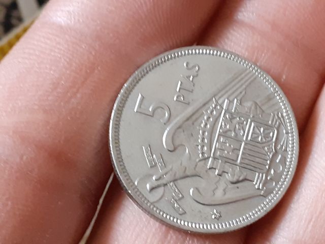 moneda 5 pesetas Franco 1957 colección