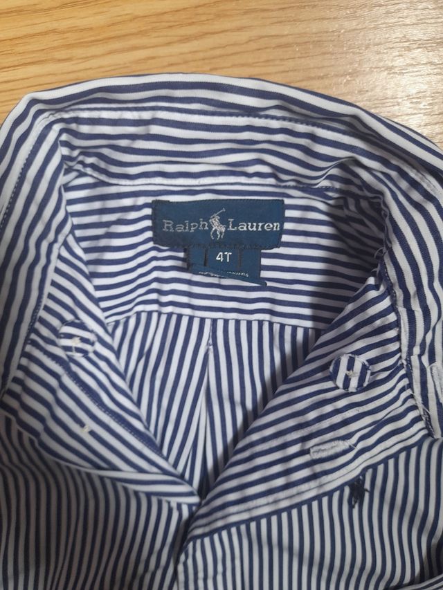 camisa niño rayas 4 años ralh lauren