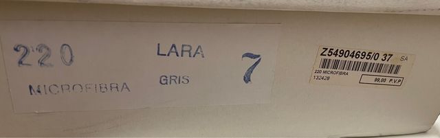 Botas de ante y cuña gris 37