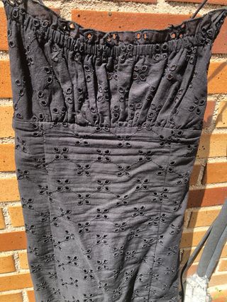 Vestido negro, talla M, Pull&Bear, un solo uso
