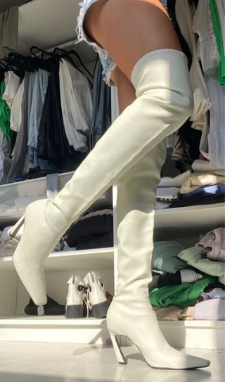 botas, elásticas altas mosqueteras