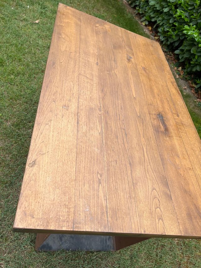 MESA . Tipo industrial. ROBLE/HIERRO