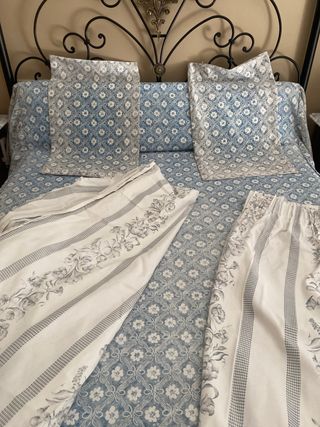 Colcha de matrimonio con 2 fundas de cojines 40x70