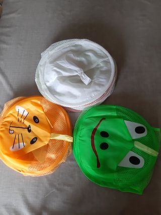 Contenitori a rete per giochi bambini