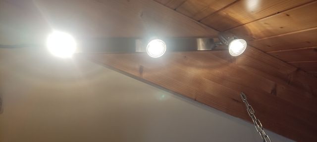 lampara pared 3 focos aplique pared