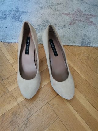zapatos tacon mango 37 