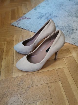 zapatos tacon mango 37 