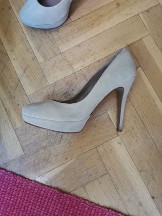 zapatos tacon mango 37 