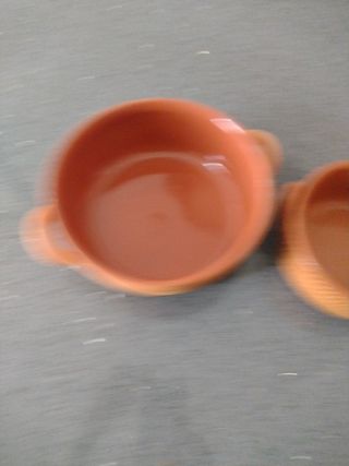 2 ciotole& pentole in terracotta 