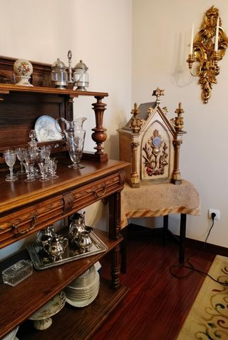Antiguo Sagrario madera policromada. Siglo XIX