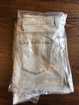 Pantalón vaquero gris hombre T42 skinny fit
