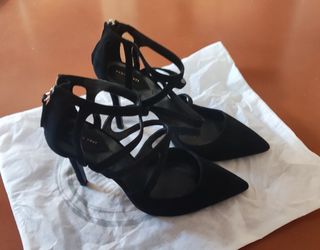 Zapatos tacón negros vestir mujer Talla 40