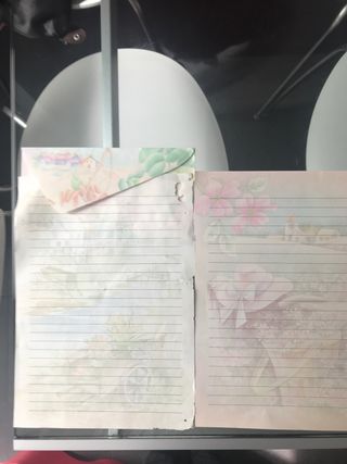 Cartas infantiles con sobres vintage