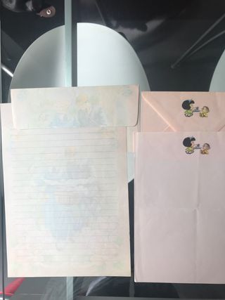 Cartas infantiles con sobres vintage