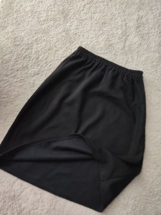 Falda midi negra 38 