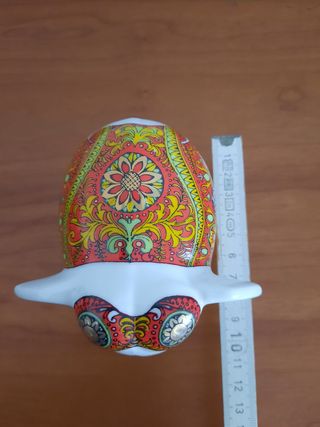 elefantino in ceramica decorato
