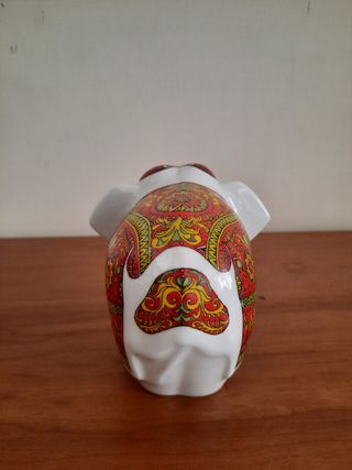 elefantino in ceramica decorato