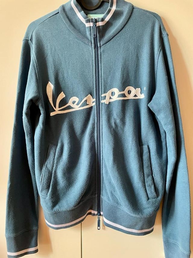 felpa blu vespa tg s