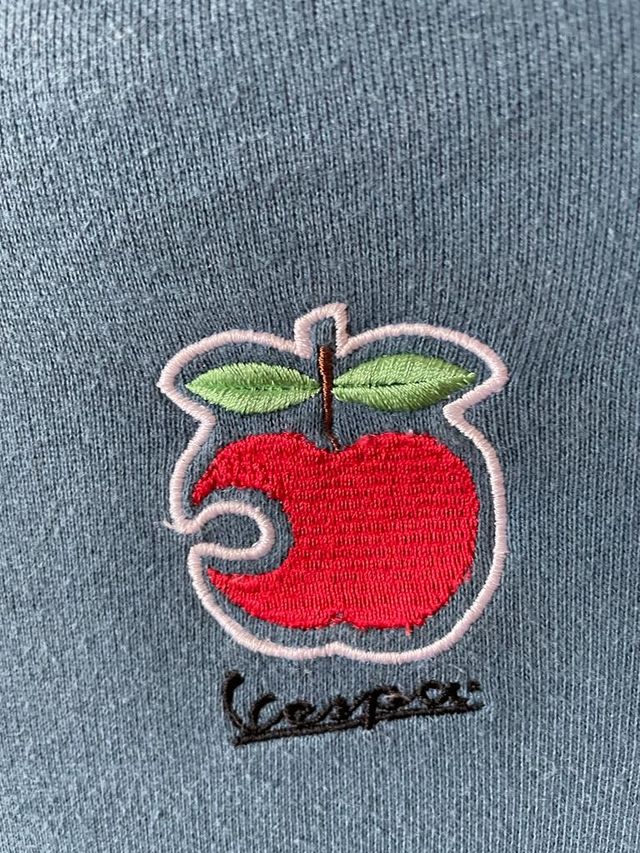 felpa blu vespa tg s