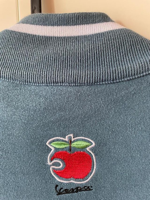 felpa blu vespa tg s