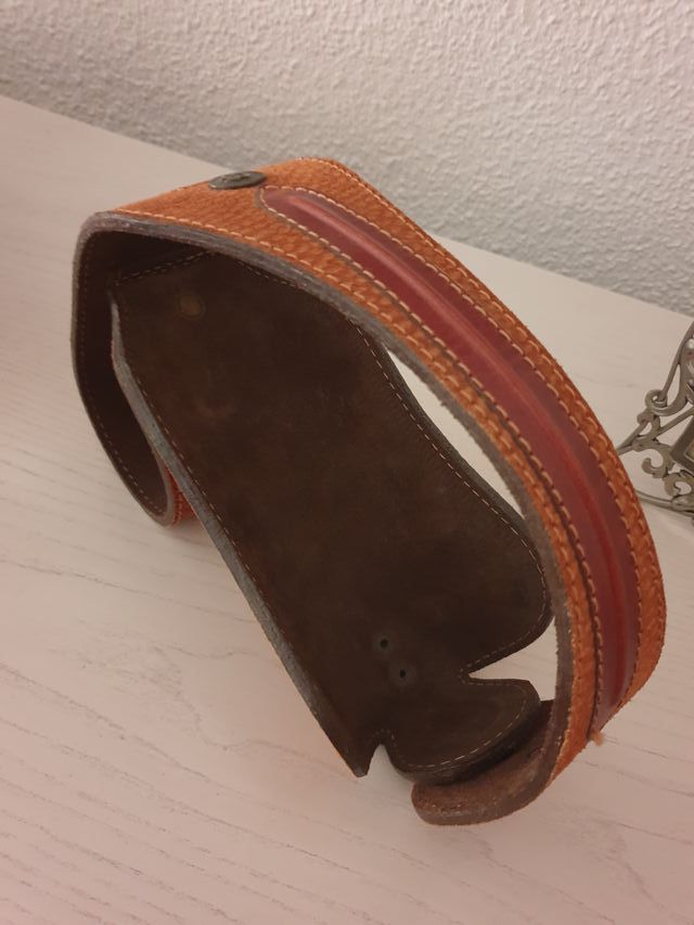 Soporte botella en piel