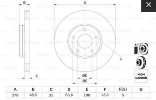¡¡OFERTON!! Juego de discos delanteros de freno